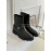Celine Autumn Winter Cowhide Short Boots For Women