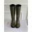 Celine Autumn Winter Cowhide Long Boots For Women Green