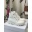Celine Fashion High Top Canvas Shoes For Women White