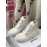 Celine Fashion High Top Canvas Shoes For Women White