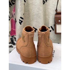 Celine Fashion High Top Canvas Shoes For Women Brown