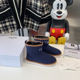 Celine Winter Warm Short Boots For Women Navy