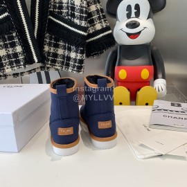 Celine Winter Warm Short Boots For Women Navy