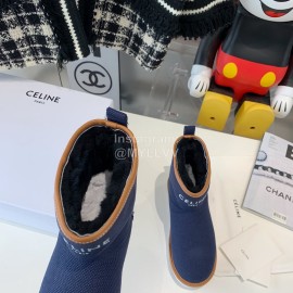 Celine Winter Warm Short Boots For Women Navy