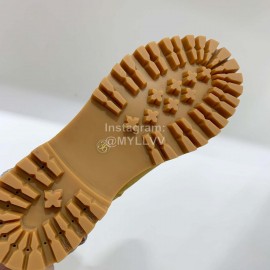 Celine Autumn Leather Martin Boots For Women Tan