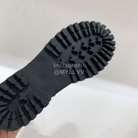 Celine Autumn Leather Martin Boots For Women Black