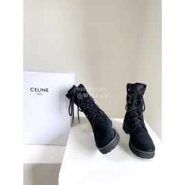 Celine New Short Boot Strap Martin Boots For Women 