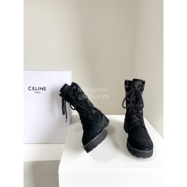 Celine New Short Boot Strap Martin Boots For Women 