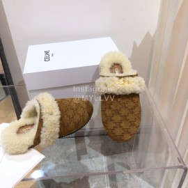 Celine Fashion Wool Warm Slippers For Women 