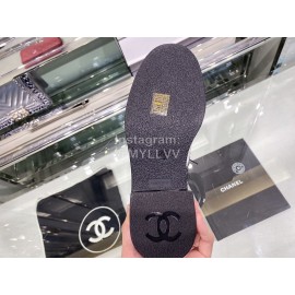 Chanel British College Style Leather Shoes For Women White