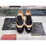 Chanel British College Style Leather Shoes For Women Orange