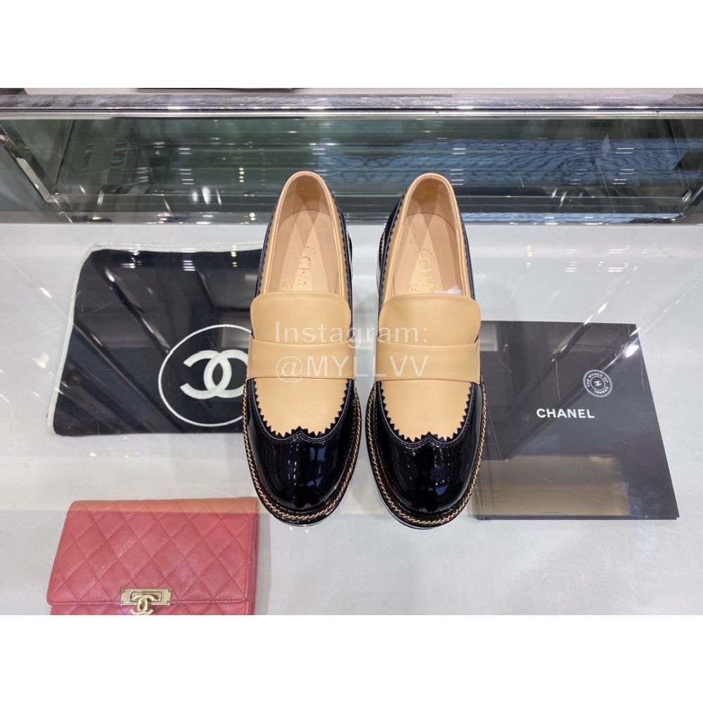 Chanel British College Style Leather Shoes For Women