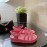 Chanel Calfskin Chain Sandals For Women Rose Red