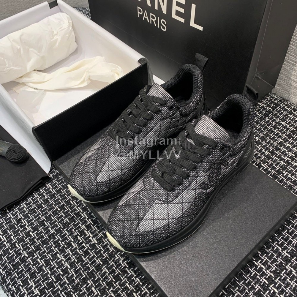 Chanel Breathable  Sneakers Black
