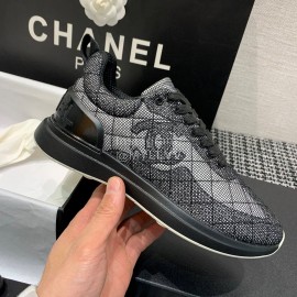 Chanel Breathable  Sneakers Black