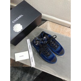 Chanel Breathable Sneakers For Women Blue