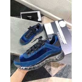 Chanel Breathable Sneakers For Women Blue