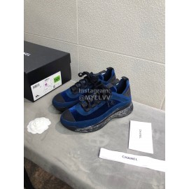 Chanel Breathable Sneakers For Women Blue