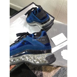 Chanel Breathable Sneakers For Women Blue