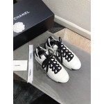 Chanel Breathable White Sneakers For Women