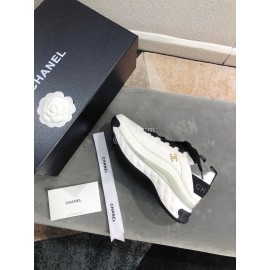 Chanel Breathable White Sneakers For Women