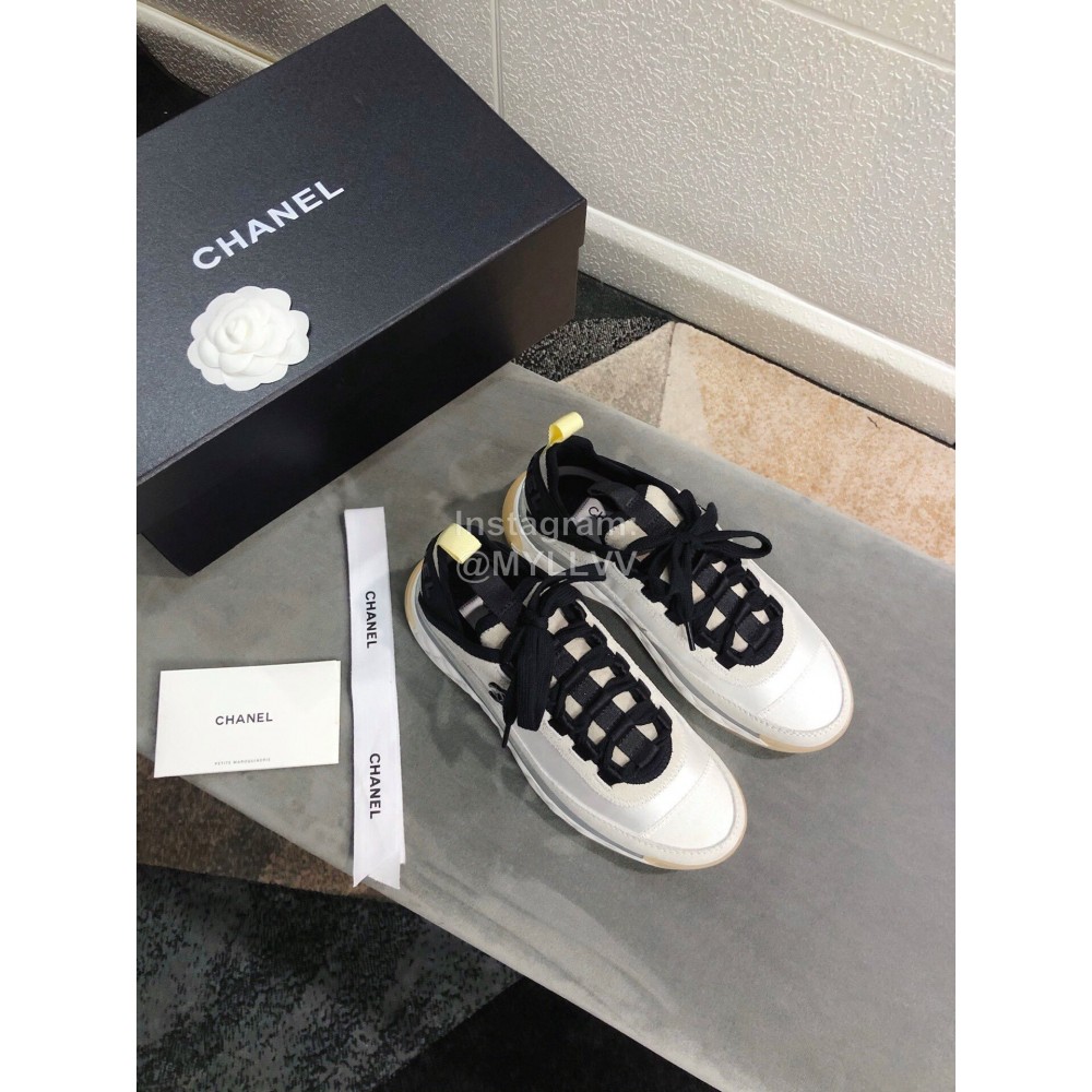 Chanel Breathable Gray Sneakers For Women