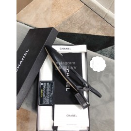 Chanel Black Sheepskin Pointed Shoes For Women