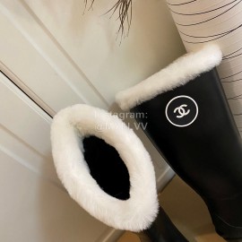 Chanel Wool Waterproof Warm Rain Boots