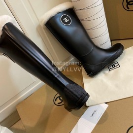 Chanel Wool Waterproof Warm Rain Boots