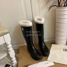Chanel Waterproof Warm Wool Boots