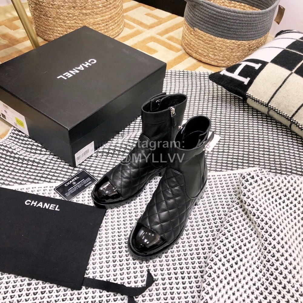 Chanel Winter Calf Boots