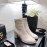 Chanel White Leather High Heeled Boots