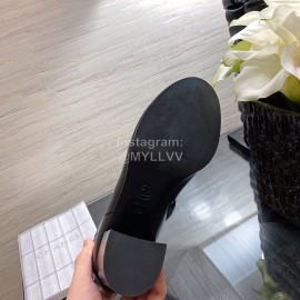 Chanel Black Leather High Heeled Boots