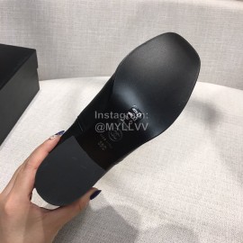 Chanel Black Leather High Heeled Boots For Women 