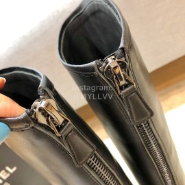 Chanel Autumn Winter Knee Boots Black
