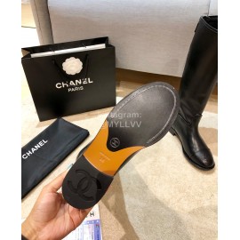Chanel Autumn Winter Knee Boots Black
