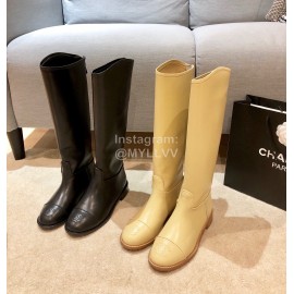 Chanel Autumn Winter Knee Boots Black