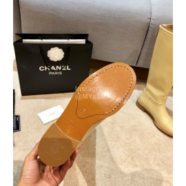 Chanel Autumn Winter Knee Boots Yellow