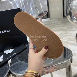 Chanel Autumn Winter Soft Wool Slippers Pink