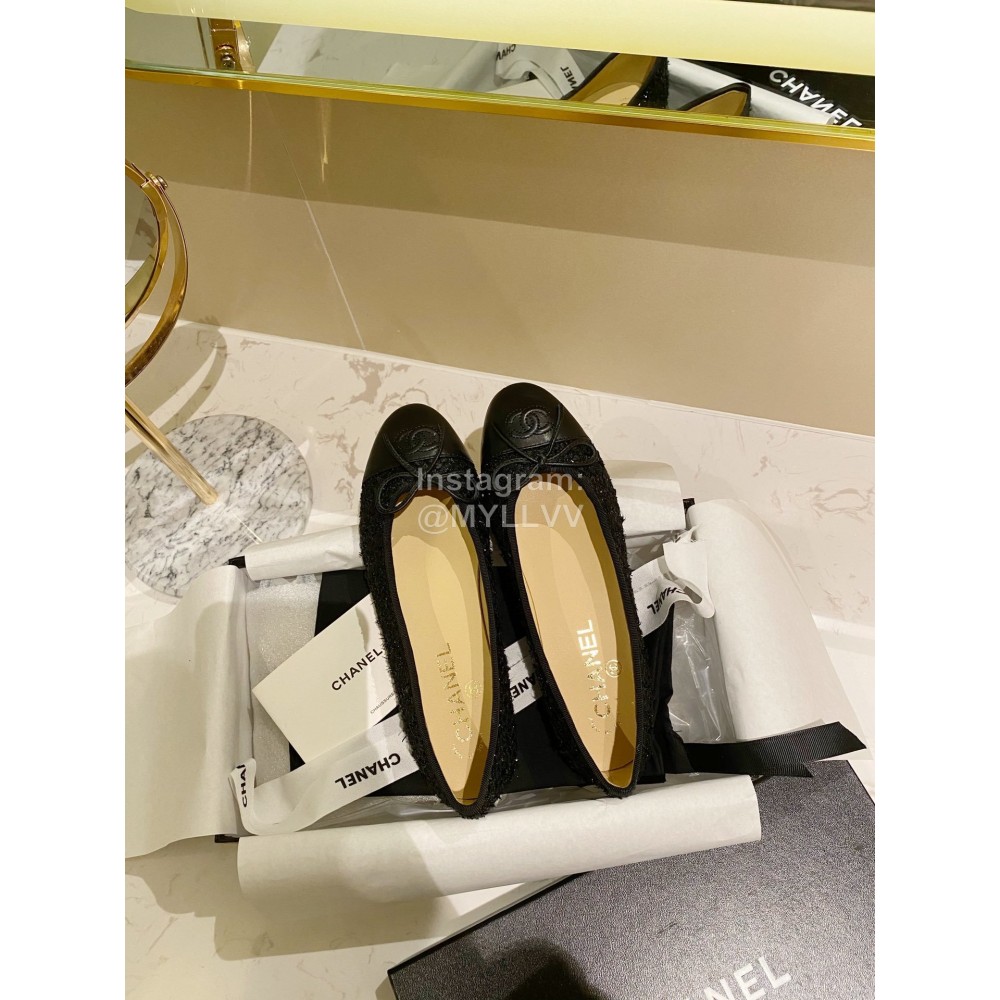 Chanel Black Bow Shoes For Women 