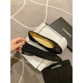 Chanel Black Bow Shoes For Women 