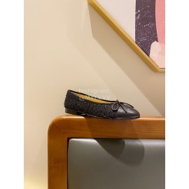 Chanel Black Bow Shoes For Women 