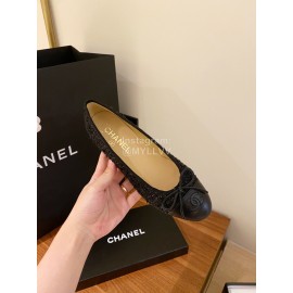 Chanel Black Bow Shoes For Women 