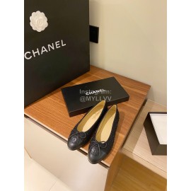 Chanel Black Bow Shoes For Women 