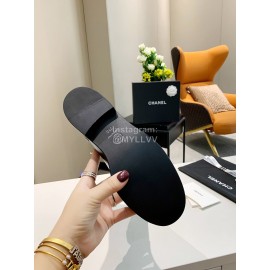 Chanel Autumn Winter Leather Button Boots Black