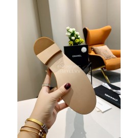 Chanel Autumn Winter Leather Button Boots Apricot