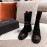 Chanel Black Calfskin Boots 