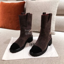Chanel Brown Calfskin Boots 