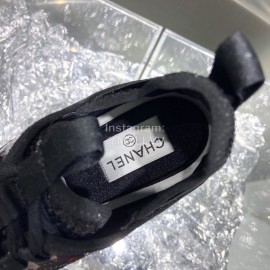 Chanel Air Cushion Sneakers Casual Shoes Black