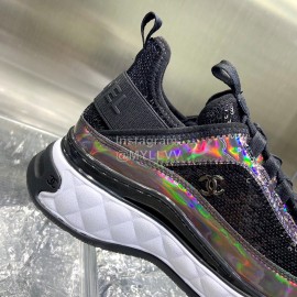 Chanel Air Cushion Sneakers Casual Shoes Black